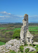 Remains of Corfe Castle in England