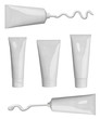 canvas print picture - beauty hygiene cream tube cosmetics