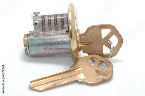Photo: Cutaway lock with right key Cutaway lock with right key