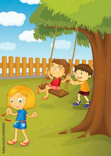 Vector: In the park In the park