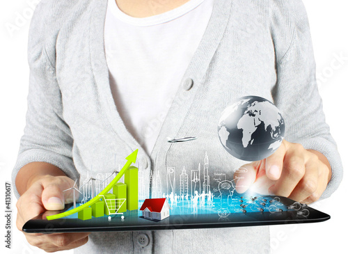 Illustration: Touch tablet concept Touch tablet concept