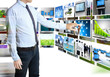 canvas print picture - Businessmen and Reaching images streaming