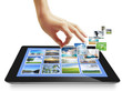 Touch tablet concept images streaming