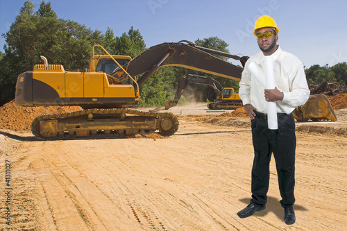 Photo: Construction Worker with Clipboard Construction Worker with Clipboard