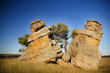 Split Rocks with Woman