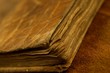 Close-up of a vintage book.