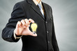 Light bulb in businessman hand Light bulb in businessman hand
