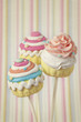 Colorful cupcake pops Colorful cupcake pops