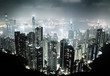Hong Kong island from Victoria's Peak at night