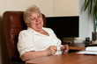 eldely Business woman relaxing