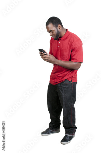 Photo: Man Texting Man Texting