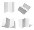 leaflet notebook textbook white blank paper template