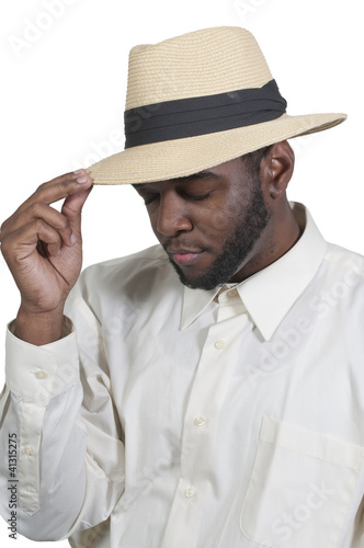 Photo: Black Man in Fedora Black Man in Fedora