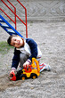 happy children and toys