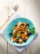 cod fillet with black olives and fresh tomatoes