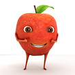 Red apple giving thumbs up Red apple giving thumbs up