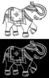 Festive typical indian elephant