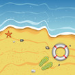 Tropical Summer Beach Illustration
