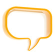 Copyspace text bubble isolated Copyspace text bubble isolated