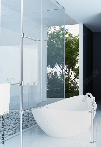 Illustration: Modern Luxury Bathroom Design Interior Modern Luxury Bathroom Design Interior