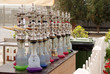 Colurful Arabic Shisha kept in a shop for customer