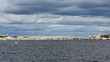 Trinity Bridge across the Neva River