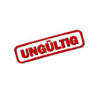 Vektor: "UNGÜTIG" Stempel "UNGÜTIG" Stempel