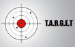 Crosshair on Target Background