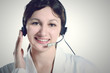 woman with headphone