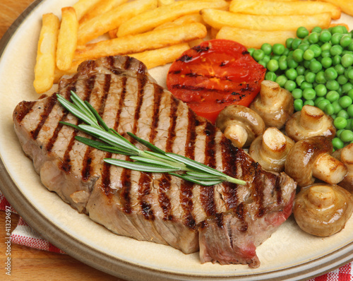 Photo: Sirloin Beef Steak Dinner Sirloin Beef Steak Dinner