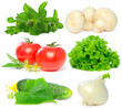 Vegetable - tomato, mushroom, cucumber, basil, onion