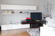 Foto: Interior decoration of a living room, flat tv white furniture Interior decoration of a living room, flat tv white furniture