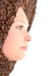 Beautiful Woman with Coffee beans Beautiful Woman with Coffee beans