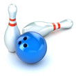 Ten Pin Bowling Illustration