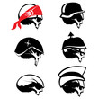 Vector Skull Silhouette Set