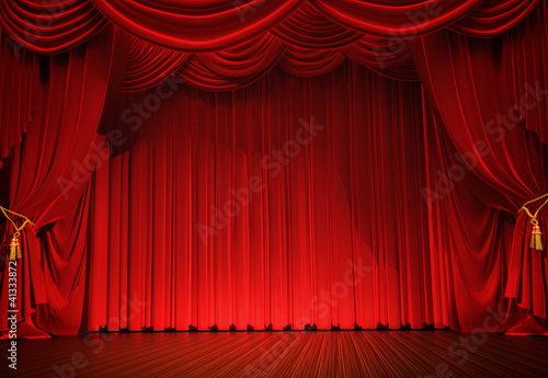 Illustration: curtains curtains