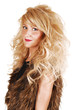 Head shot of blond girl. Head shot of blond girl.