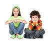 Couple of children sitting