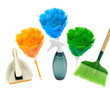cleaning tools for every mood on a white background cleaning tools for every mood on a white background