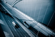 Details der Fotografie traffic of bridge