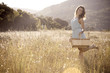 Girl in Hayfield