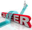 Person Better Job Career Word Rising Promotion Opportunity