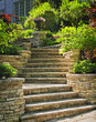 Stone stairs landscaping