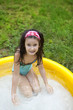 in the pool