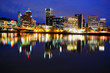 Beautiful portland skyline