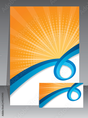 Vector: Abstract design on stationary vector set Abstract design on stationary vector set