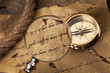 Vintage navigation equipment, compass and other instruments
