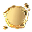 Golden wax seal