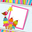 Template greeting card, vector