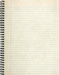 Old notebook page lined paper.